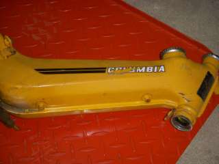 78 Columbia Commuter Moped Frame Yellow cool 70s Moped   Moped Motion 