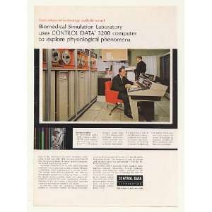  1964 Biomedical Sim Lab Control Data 3200 Computer Print 