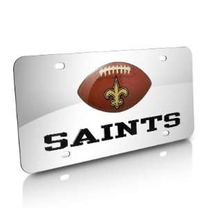  NFL New Orleans Saints Football Acrylic License Plate 