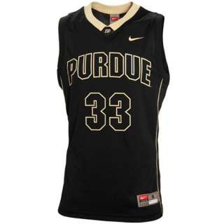   purdue boilermakers basketball #33 jersey/Shirt black gold sewn  