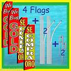WE BUY GOLD SE COMPRA ORO Feather Swooper 4 Flag Ad Kit