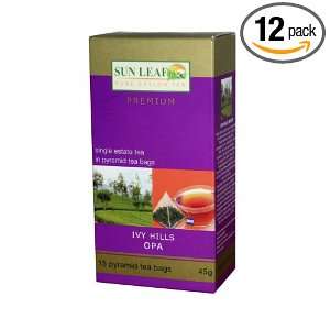 Sun Leaf Single Estate Tea In Pyramid Tea Bags, Ivy Hills Opa, 2.45 