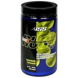 ISS Satur8 Rush Pre Workout Performance Enhancing Drink Mix, Lemonhedz 
