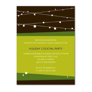 Corporate Holiday Party Invitations   String Lights By Turquoise 