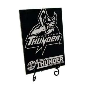 Stockton Thunder Logo Solid Marble Plaque  Sports 