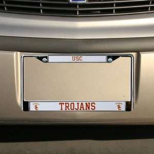 USC University Southern California Trojans Chrome Car License Plate 
