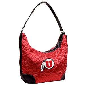  Utah Utes Ladies Red Quilted Hobo Purse
