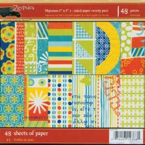  Mykonos 2 Sided Paper Pack 6X6 48 Sheets   786689 Patio 