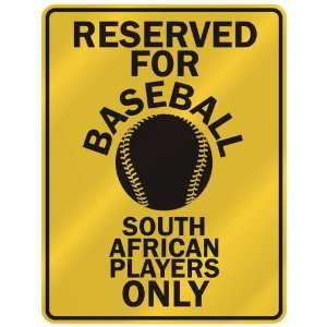   ASEBALL SOUTH AFRICAN PLAYERS ONLY  PARKING SIGN COUNTRY SOUTH AFRICA
