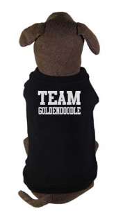 TEAM GOLDENDOODLE   dog and puppy t shirt   pet clothing   all sizes 