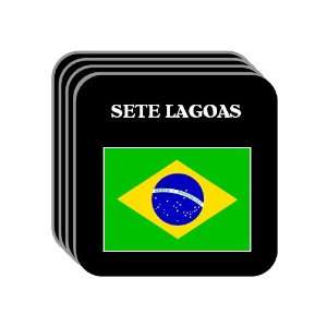  Brazil   SETE LAGOAS Set of 4 Mini Mousepad Coasters 