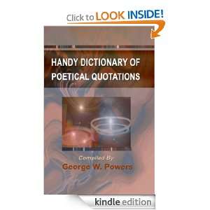  Handy Dictionary of Poetical Quotations eBook George W 
