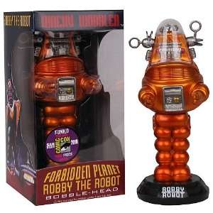  SDCC Forbidden Planet Orange Robby the Robot Bobble Head 