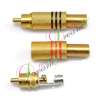 Audio RCA Plug Gold Plated Male Connector 1 Pair  