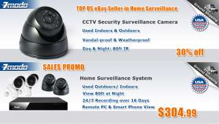 Weatherproof 80 IR Night Vision CCTV Security Camera 846655000244 