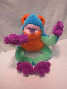   Frog Stuffed Animal Baby Doll Bright Colors Rainforest Coqui  