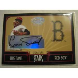   Cuts Luis Tiant Red Sox Autograph Insert Seral #d