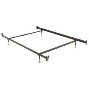  Twin Metal Bed Frame with Adjustable Glides with Headboard and Foot 