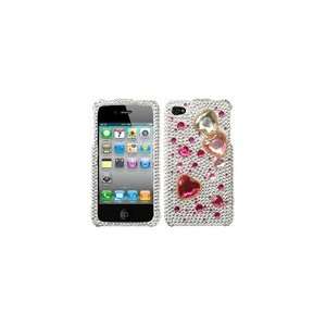  Silver Love Crash Diamante Phone Protector Faceplate Cover 