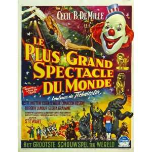   The Greatest Show on Earth 27 x 40 inches French Style A Movie Poster