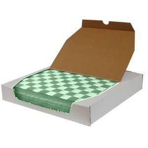  12 x 12 Green Check Deli Sandwich Wrap Paper 1000 / Box 