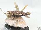 SOLID BRONZE SEA TURTLE SCULPTURE ON QUARTZ BASE DIRECT FROM RON LEE