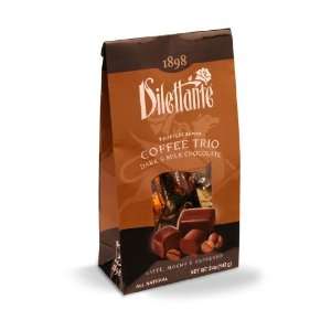 Dilettante Coffee Trio Truffle Cremes   5 oz Tent Bag  