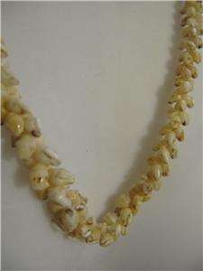 1950s 100% Niihau Momi Shell Pikake Style Lei Rare  