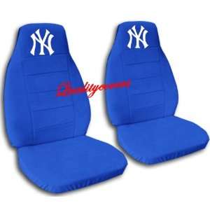  2 Medium Blue New York seat covers for a 2011 to 2012 