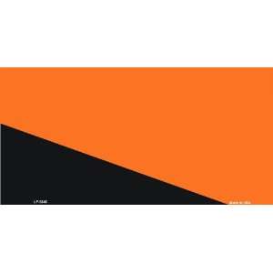  Black/ Orange Solid Flat Automotive License Plates Blanks 