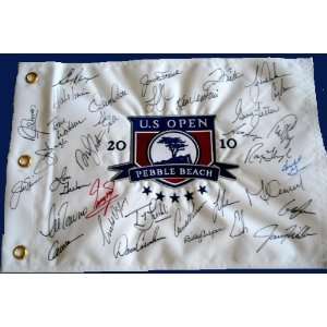  Golf Flag Signed / Autographed by 2010 U.S. Open Golf 