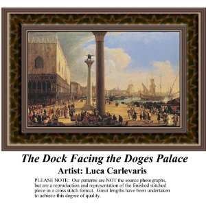  The Dock Facing the Doges Palace, Counted Cross Stitch 