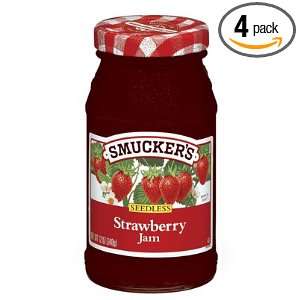 Smuckers Seedless Strawberry Jam, 32 Ounce (Pack of 4)  