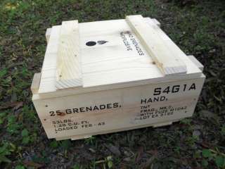 WW2 Wooden Mk 2 Grenade Crate Ammo Crate Reproduction Box  