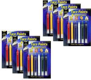 36 FACE PAINT CRAYON STICKS Fun And Safe For Kids Children  