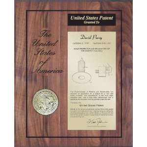  Classic Gold Seal Engraved Patent Plaque 10.5 x 13 â 