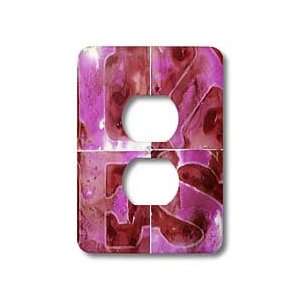  Taiche Acrylic Art   Text Pink Lies   Light Switch Covers 