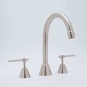  Rohl Satin Nickel Deck Mount Tub Filler Faucet with Lever 
