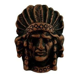 Curiosities Curiosities Indian Head Distressed Knob Finish Antique 