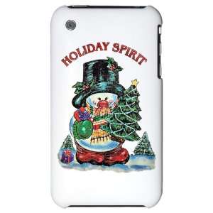  iPhone 3G Hard Case Christmas Spirit Snowman with Tree and 