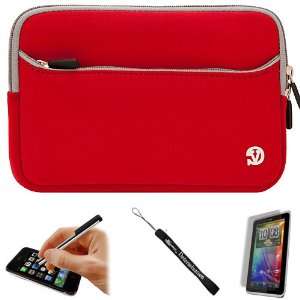  Red Slim Protective Soft Neoprene Cover Carrying Case 