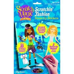  Scratch Art Scratchin Fashion City Style Fun Kit Toys 