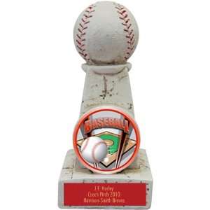  6 Custom Baseball Stone Tower Award Trophies PROSPORT Custom 