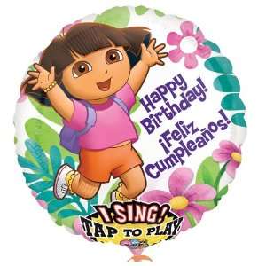 Dora Birthday Singatune Foil Balloon