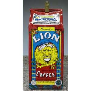 LION Kona Coffee Vanilla Macadamia Whole Bean  Grocery 