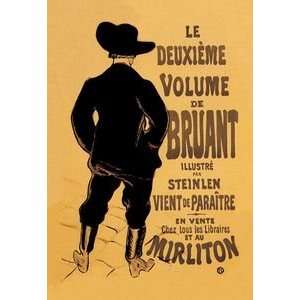  Deuxieme Volume de Bruant   12x18 Framed Print in Black Frame 