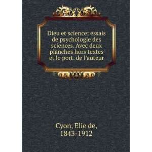   hors textes et le port. de lauteur Elie de, 1843 1912 Cyon Books