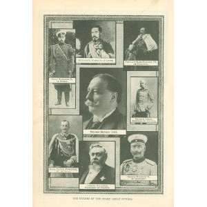   1910 Print Rulers of Leading Powers Taft Czar Kaiser 