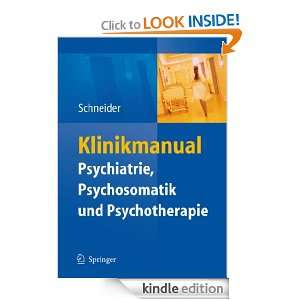 Klinikmanual Psychiatrie, Psychosomatik & Psychotherapie Frank 