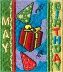 Scout MAY BIRTHDAY Fun Patches Crests GIRL/BOY/GUIDES  
